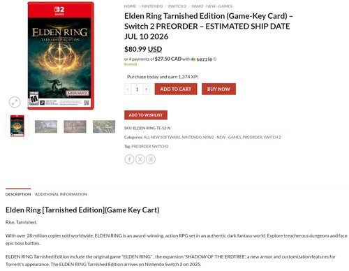 Elden Ring Tarnished Edition Switch 2 portu PNP Games'te gösterildi