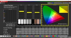 CalMAN ColorChecker (profil: sRGB, hedef renk uzayı sRGB)