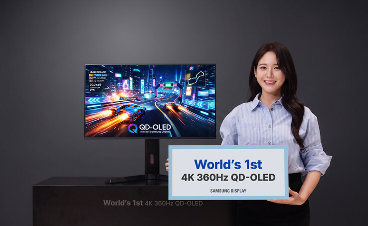Samsung Display, monitörler için dünyanın ilk 4K 360Hz QD-OLED'ini geliştirdi.