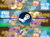 Üstünde Steam logosu bulunan resmi Piece by Piece Double Bundle.