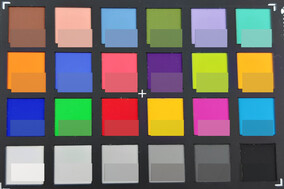 ColorChecker: The target color is displayed in the bottom half of each field.