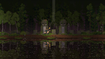 Görselde: Kingdom Two Crowns oyunundan bir oynanış ekran görüntüsü.