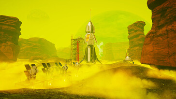 The Planet Crafter'da bir uzay gemisini gösteren bir resim.