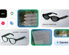 Google tanıtım görseli, canlı çeviri, navigasyon, müzik tanıma, görsel arama ve eller serbest uygulaması gibi yapay zeka destekli özelliklerin yanı sıra Gentle Monster ve Warby Parker'ın yeni gözlük tasarımlarını içeren Android XR akıllı gözlük platformunu sergiliyor