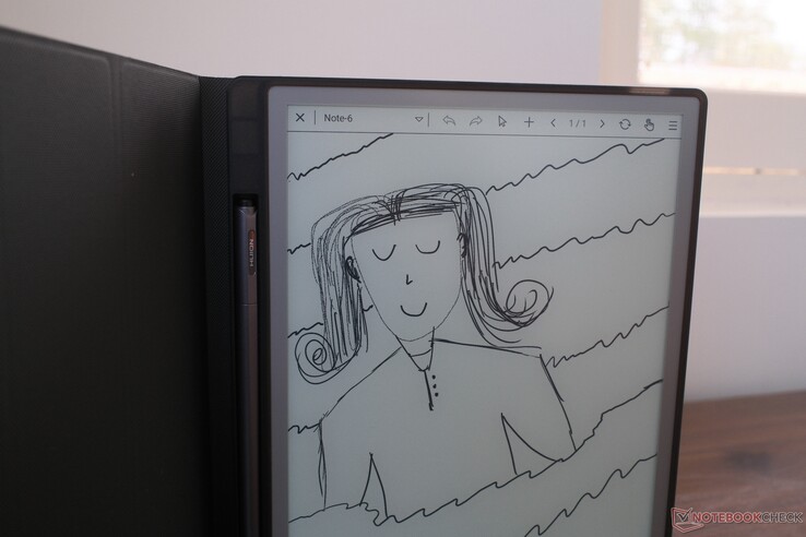 Huion Ink, elektronik kağıdın yenileme hızıyla sınırlıdır.