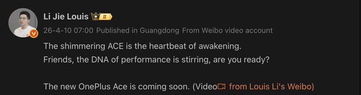 Yeni OnePlus Ace cihazı tanıtıldı.