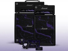 Marshall'ın amplifikatörü, taşınabilir hoparlörü ve kulaklıkları, gümüş renkli detaylarla mor ve siyah renklerde yeniden tasarlandı.