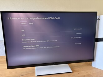 PS5 Pro, QHD çözünürlükte ve 120 Hz'de sorunsuz çalışıyor.