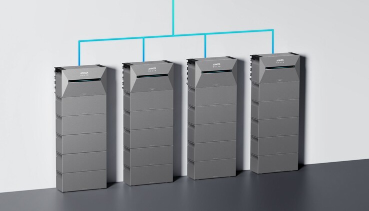 Dört adede kadar Solarbank 3 Pro'nun küme halinde çalışması planlanmaktadır. (Resim kaynağı: Anker Solix)