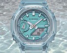 Casio'nun yeni ICERC işbirliği saatleri, GMA-S2100SK-2A (resimde) ile benzer bir şeffaf kasaya sahiptir
