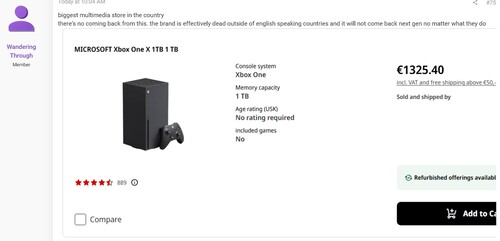 Xbox Series X'in AB fiyatı gösterildi