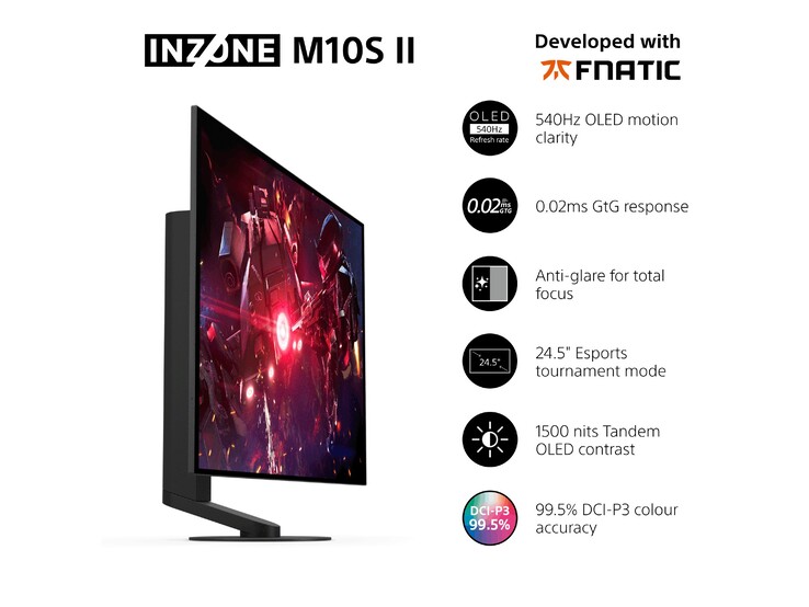 Inzone M10S II oyun monitörünün öne çıkan özellikleri