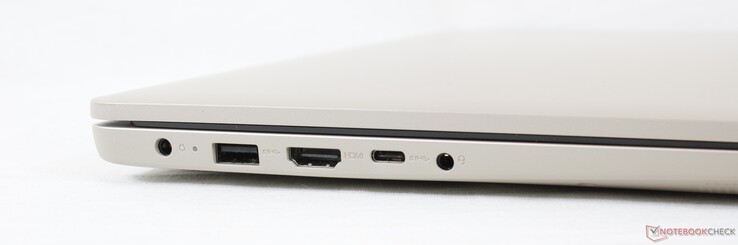 Sol: AC adaptörü, USB-A 2.0, HDMI, USB-C 3.2 Gen. 1, 3,5 mm birleşik ses