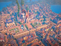 Fabledom'da bir şehri gösteren bir görsel; oyun şu anda Steam'de %65 indirimde.