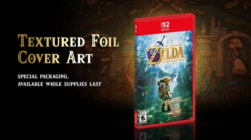 Zelda: Ocarina of Time remake'inin dokulu folyo kapak tasarımı gösterildi