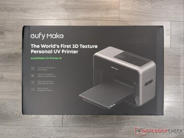 EufyMake E1 UV Yazıcı için perakende kutusu.