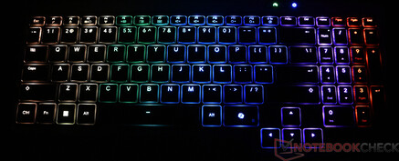 Klavye aydınlatması (burada örnek olarak RGB'de)