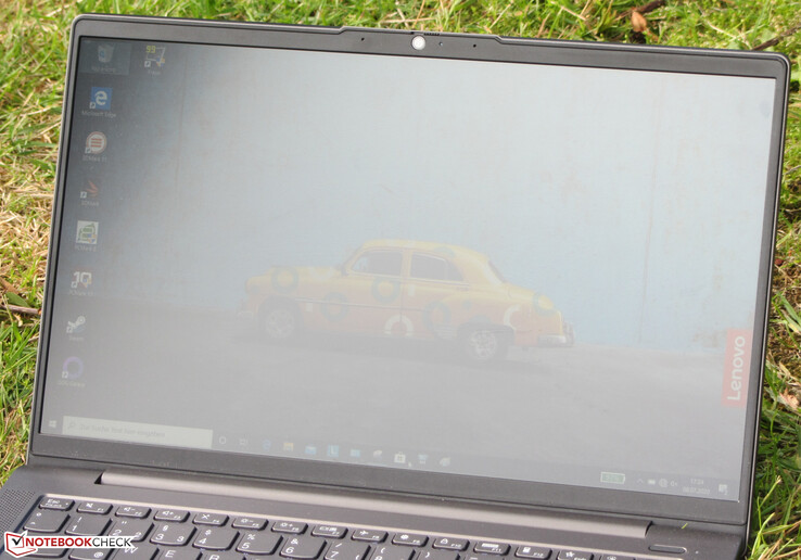 The IdeaPad outdoors (shot in an overcast sky)