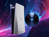PS6 konsolunun fiziksel oyun diskiyle birlikte gösterilen maketi