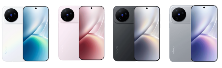 Vivo X500'ün tüm renk seçenekleri.