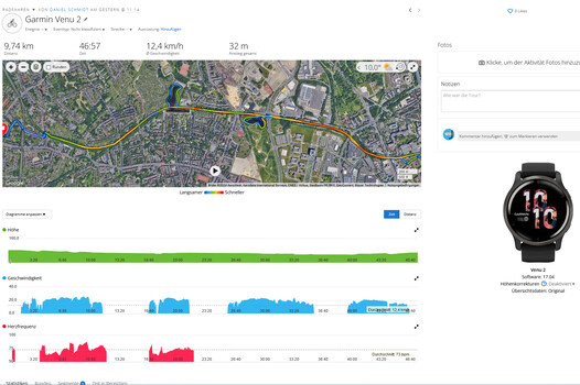 GNSS testi: Garmin Venu 2