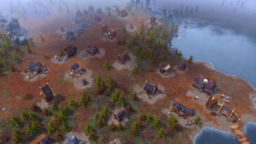 Northgard: Definitive Edition’daki evleri gösteren bir görsel.