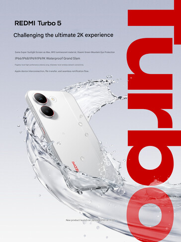 Telefonun suya dayanıklılık derecesi (Resim kaynağı: Redmi - makine çevirisi)