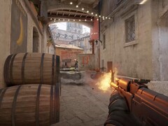 Counter Strike 2'de ateşlenen bir AK-47.