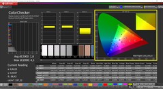 CalMAN ColorChecker (profil: sRGB, hedef renk uzayı: sRGB)