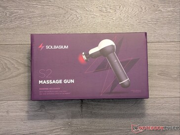 S2 masaj tabancası perakende kutusu.