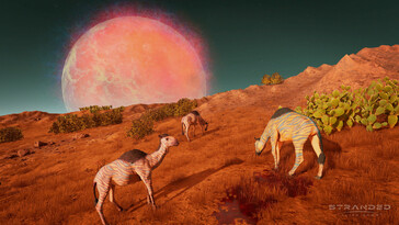 Stranded: Alien Dawn'daki hayvanları gösteren bir görsel.