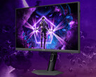 Agon Pro AGP277QKM, Çin'de yaklaşık 486 dolara mal oluyor. Görselde: oyun monitörünün ön yüzünü gösteren düzenlenmiş bir tanıtım fotoğrafı.