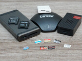 Test alanı: Üç UHS karta karşı iki MicroSD Express kart. Sony Tough, çekim için kullanıldığından teste dahil edilmedi. Dışarıda: Kendilerini gösteremeyen nispeten yeni iki bellek kartı formatı. (Resim kaynağı: Andreas Sebayang/N