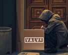 Kapının yakınındaki hırsız, bir Steam Machine teslimatını gözlüyor