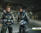 Nvidia DLSS 5'in etkinleştirildiği fütüristik bir tesiste iki Starfield karakteri