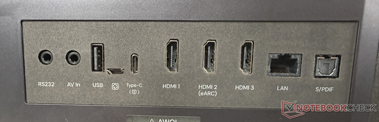 Bağlantıların çoğu arka taraftadır.