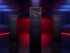 Lenovo AI sunucuları gösterilmektedir