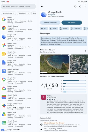 Tüm Google uygulamalarını Aurora Store'da bulabilirsiniz.