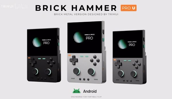 TrimUI Brick Hammer Pro U, metal bir gövdeye ve Snapdragon işlemciye sahiptir.
