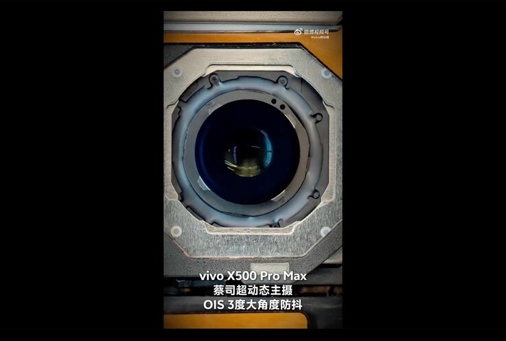 Vivo X500 Pro Max, 3° görüntü sabitleme özelliğine sahiptir.