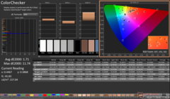 Kalibrasyondan sonra ColorChecker