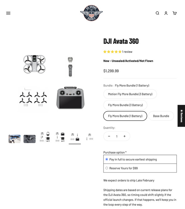(Resim kaynağı: US Drone Supply)