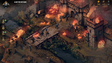 Thronebreaker: The Witcher Tales oyunundaki karakterleri gösteren bir resim