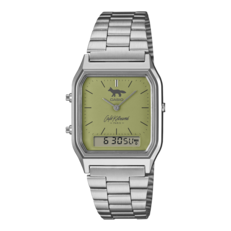 Matcha yeşili kadranlı Casio AQ-230ECK-3A.