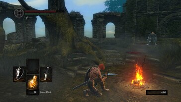 Resimde görülüyor: DARK SOULS™'dan bir oynanış ekran görüntüsü: REMASTERED.