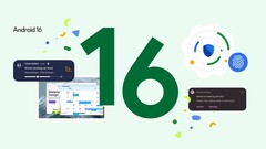 Android 16 logosu, Android 16 QPR3 Beta lansmanı için yapılan yayınlarda kullanılmıştır