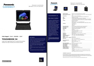 Panasonic Toughbook FZ-34 teknik özellikleri