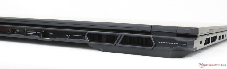 Arka kısım: AC adaptörü, HDMI 2.1, RJ-45 (2,5 Gbps)