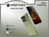 Motorola Edge 70 Pro tanıdık bir tasarıma sahiptir.