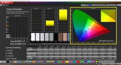 CalMAN ColorChecker (profil: sRGB, hedef renk uzayı: sRGB)
